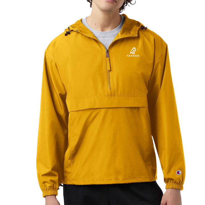 Champion - Hooded Packable Quarter-Zip Jacket