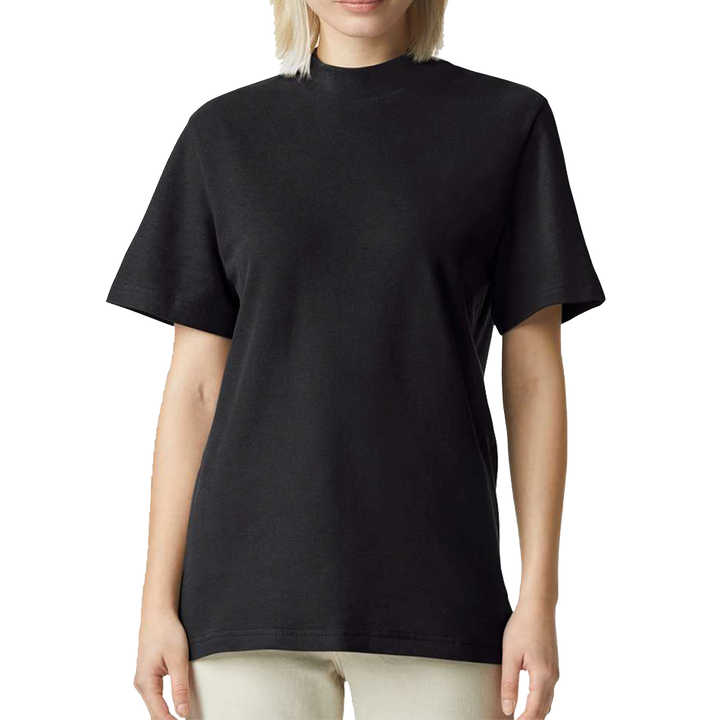American Apparel - Pique Mockneck Tee