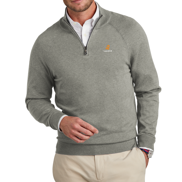 Brooks Brothers® Cotton Stretch 1/4-Zip Sweater