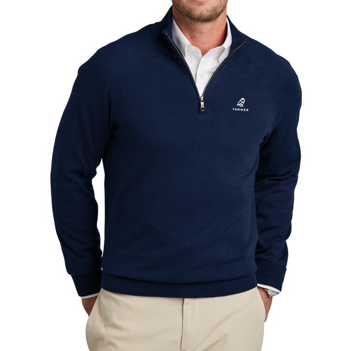 Brooks Brothers® Cotton Stretch 1/4-Zip Sweater