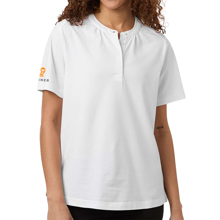 Devon & Jones Women's Seaton Pebble Textured Polo