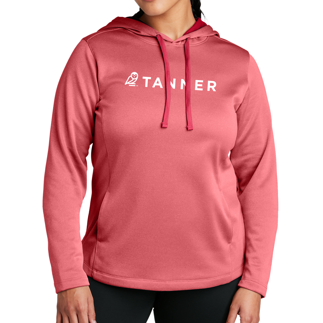 Sport-Tek ® Ladies PosiCharge ® Sport-Wick ® Heather Fleece Hooded Pullover