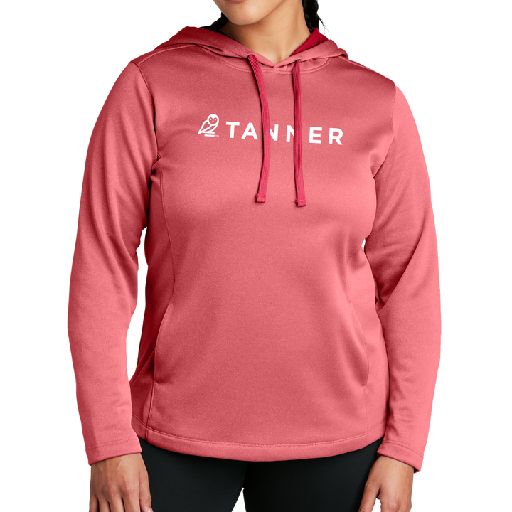 Sport-Tek ® Ladies PosiCharge ® Sport-Wick ® Heather Fleece Hooded Pullover
