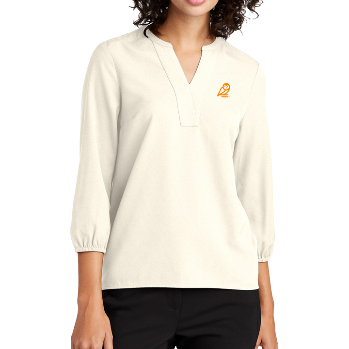 Mercer+Mettle® Women's Stretch Crepe 3/4-Sleeve Blouse