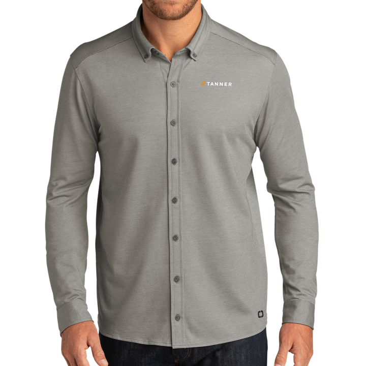 OGIO ® Code Stretch Long Sleeve Button-Up - TANNER CLEARANCE