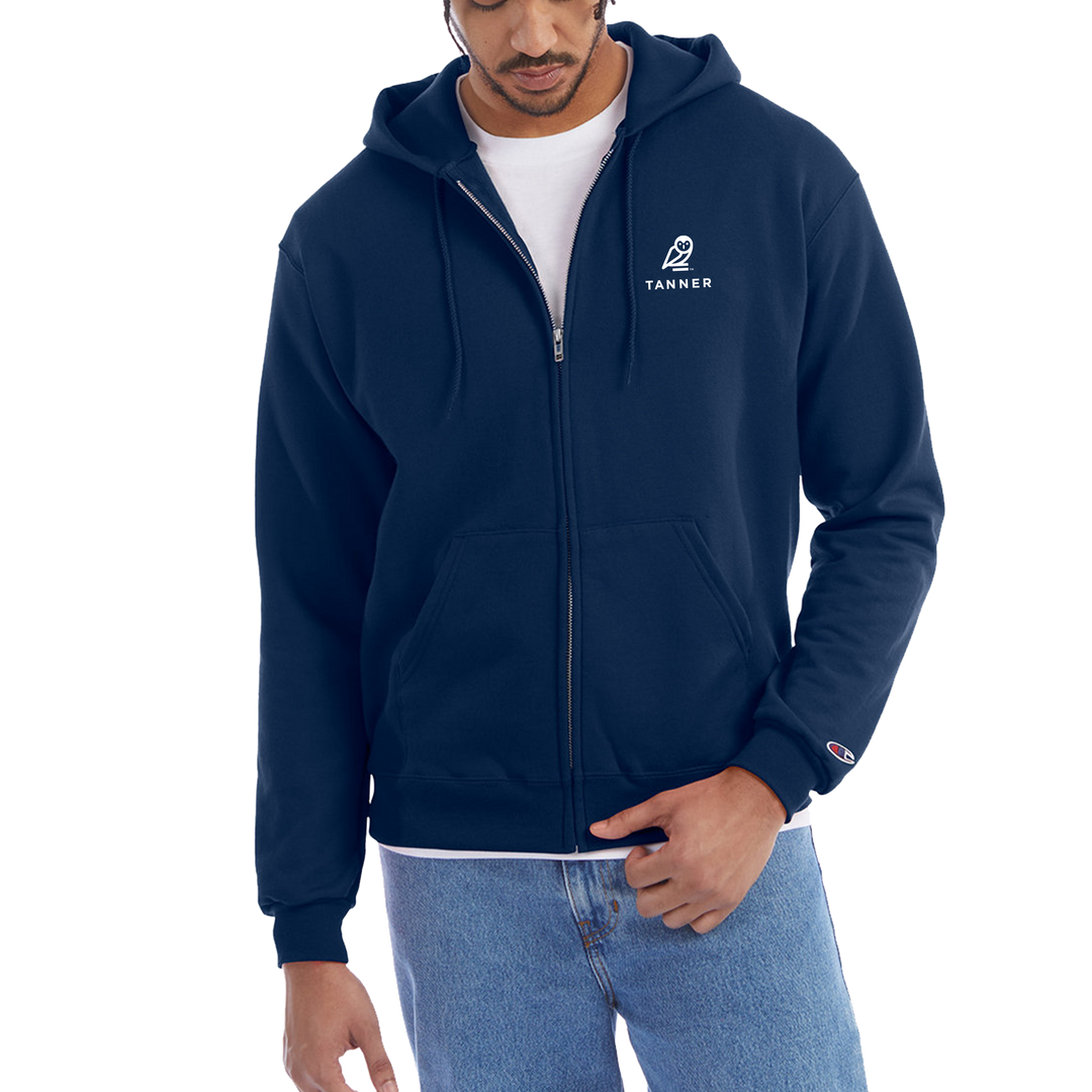 Champion Adult Powerblend® Full-Zip Hooded Sweatshirt